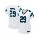 Women Nike Carolina Panthers #29 Mike Adams Game White NFL Jersey