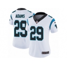 Women Nike Carolina Panthers #29 Mike Adams White Vapor Untouchable Limited Player NFL Jersey