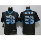 Women Nike Carolina Panthers #58 Thomas Davis Drift Fashion Black Jerseys