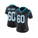 Women Nike Carolina Panthers #60 Daryl Williams Black Team Color Vapor Untouchable Limited Player NFL Jersey