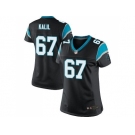 Women Nike Carolina Panthers #67 Ryan Kalil Black Team Color Stitched black Jersey