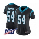 Women's Carolina Panthers #54 Shaq Thompson Black Team Color Vapor Untouchable Limited Player 100th Season Football Jersey