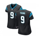 Women's Carolina Panthers #9 Bryce Young Black Stitched Game Jersey(Run Small)