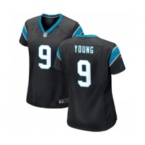 Women's Carolina Panthers #9 Bryce Young Black Stitched Game Jersey(Run Small)