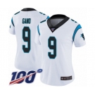 Women's Carolina Panthers #9 Graham Gano White Vapor Untouchable Limited Player 100th Season Football Jersey