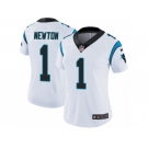 Women's Nike Carolina Panthers #1 Cam Newton Vapor Untouchable Limited White NFL Jersey