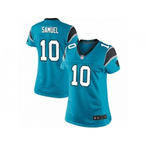 Women's Nike Carolina Panthers #10 Curtis Samuel Limited Blue Alternate NFL Jerse