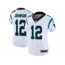 Women's Nike Carolina Panthers #12 Charles Johnson Vapor Untouchable Limited White NFL Jersey