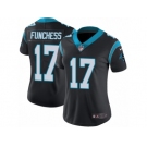 Women's Nike Carolina Panthers #17 Devin Funchess Vapor Untouchable Limited Black Team Color NFL Jersey