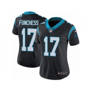 Women's Nike Carolina Panthers #17 Devin Funchess Vapor Untouchable Limited Black Team Color NFL Jersey