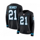 Women's Nike Carolina Panthers #21 Da'Norris Searcy Limited Black Therma Long Sleeve NFL Jersey