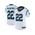 Women's Nike Carolina Panthers #22 Christian McCaffrey Vapor Untouchable Limited White NFL Jersey