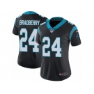 Women's Nike Carolina Panthers #24 James Bradberry Vapor Untouchable Limited Black Team Color NFL Jersey