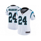 Women's Nike Carolina Panthers #24 James Bradberry Vapor Untouchable Limited White NFL Jersey