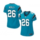 Women's Nike Carolina Panthers #26 Daryl Worley Game Blue Alternate NFL Jersey