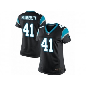 Women's Nike Carolina Panthers #41 Captain Munnerlyn Limited Black Team Color NFL Jersey