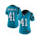 Women's Nike Carolina Panthers #41 Captain Munnerlyn Limited Blue Rush NFL Jersey