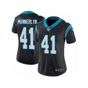 Women's Nike Carolina Panthers #41 Captain Munnerlyn Vapor Untouchable Limited Black Team Color NFL Jersey