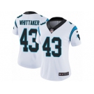 Women's Nike Carolina Panthers #43 Fozzy Whittaker Vapor Untouchable Limited White NFL Jersey