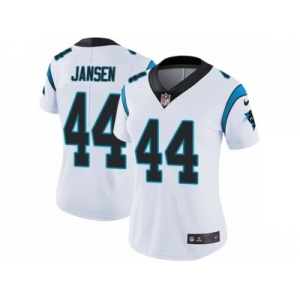 Women's Nike Carolina Panthers #44 J.J. Jansen Vapor Untouchable Limited White NFL Jersey