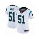 Women's Nike Carolina Panthers #51 Sam Mills Vapor Untouchable Limited White NFL Jersey