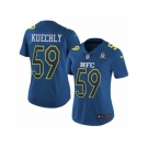 Women's Nike Carolina Panthers #59 Luke Kuechly Limited Blue 2017 Pro Bowl NFL Jersey