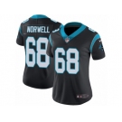 Women's Nike Carolina Panthers #68 Andrew Norwell Vapor Untouchable Limited Black Team Color NFL Jersey