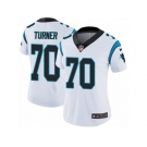 Women's Nike Carolina Panthers #70 Trai Turner Vapor Untouchable Limited White NFL Jersey