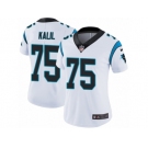 Women's Nike Carolina Panthers #75 Matt Kalil Vapor Untouchable Limited White NFL Jersey