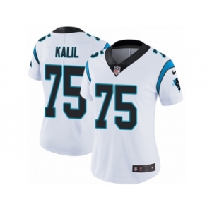 Women's Nike Carolina Panthers #75 Matt Kalil Vapor Untouchable Limited White NFL Jersey