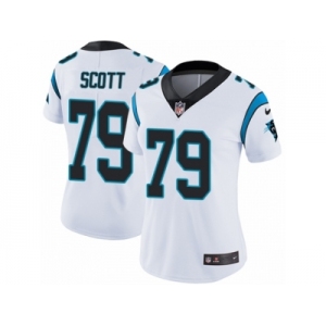 Women's Nike Carolina Panthers #79 Chris Scott Vapor Untouchable Limited White NFL Jersey