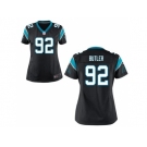 Women's Nike Carolina Panthers #92 Vernon Butler Black Team Color NFL Jersey