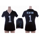 nike women nfl jerseys carolina panthers #1 cam newton black[draft him ii top]