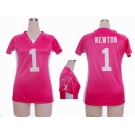 nike women nfl jerseys carolina panthers #1 cam newton pink[draft him ii top]