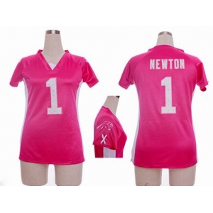 nike women nfl jerseys carolina panthers #1 cam newton pink[draft him ii top]