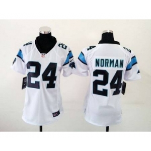 nike women nfl jerseys carolina panthers #24 norman white[nike]