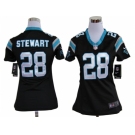 nike women nfl jerseys carolina panthers #28 stewart black[nike]