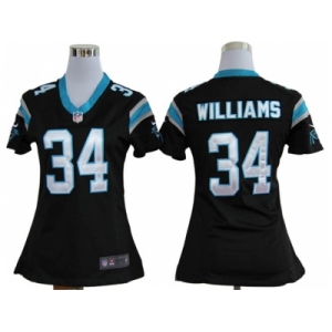 nike women nfl jerseys carolina panthers #34 williams black[nike]