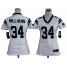 nike women nfl jerseys carolina panthers #34 williams white[nike]