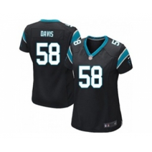 nike women nfl jerseys carolina panthers #58 thomas davis black[nike]