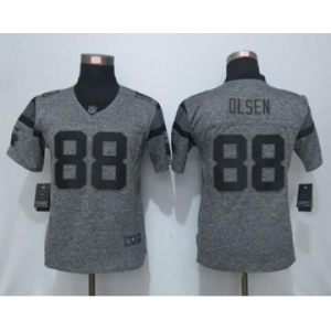 nike women nfl jerseys carolina panthers #88 olsen gray[nike]