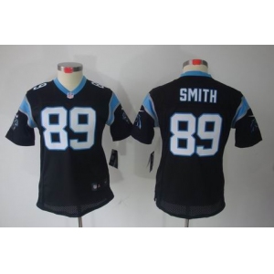 nike women nfl jerseys carolina panthers #89 steve smith black[nike limited]