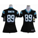 nike women nfl jerseys carolina panthers #89 steve smith black[nike]