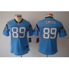 nike women nfl jerseys carolina panthers #89 steve smith blue[nike limited]