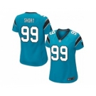 nike women nfl jerseys carolina panthers #99 kawann short blue[nike]