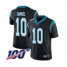 Youth Carolina Panthers #10 Curtis Samuel Black Team Color Vapor Untouchable Limited Player 100th Season Football Jersey