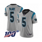 Youth Carolina Panthers #5 Michael Palardy Silver Inverted Legend Limited 100th Season Football Jersey