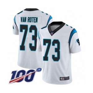 Youth Carolina Panthers #73 Greg Van Roten White Vapor Untouchable Limited Player 100th Season Football Jersey