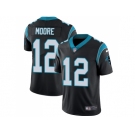 Youth Nike Carolina Panthers #12 DJ Moore Black Team Color Stitched NFL Vapor Untouchable Limited Jersey