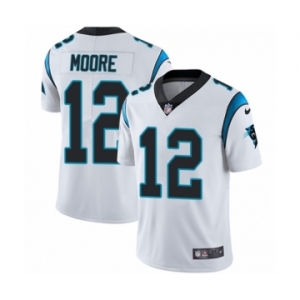 Youth Nike Carolina Panthers #12 DJ Moore White Vapor Untouchable Limited Player NFL Jersey